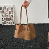 Bolso de mano tipo tote plisado de gran capacidad retro coreano para mujer 2026 Nuevo nicho de uso diario Bolso de hombro texturizado
