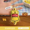 Llavero de Brochetas de Barbacoa de Dibujos Animados Lindo Llavero Creativo de Comida Simulada Verduras Personalidad Muñeco de Peluche Colgante para Mochila