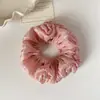 Gomas de Pelo Plegables Coloridas Estilo Coreano para Primavera y Verano para Mujeres, Versátiles Cintas para el Cabello de Alta Gama que No Dañan el Cabello