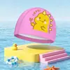 Gorro de Natación para Niños, No Aprieta, Diseño Ampliado de Dibujos Animados, Protección Profesional para los Oídos, Cómodo para Nadar Bebés, Nuevo Gorro de Tela de PU, Impermeable