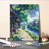 Hayao Miyazaki Verão Digital Pintura a óleo DIY Handmade Color Filling Cure Alto valor de cor ins Estilo Sala de estar Pintura decorativa Presentes