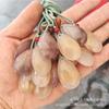 Atacado de fábrica pingente de cabaça de Jade dourado natural pingente de gota d'água pingente de jade fornecimento seguro para transmissão ao vivo