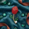 Broche de Rosa de Luxo de Alta Qualidade com Liga e Incrustação de Diamante, Alfinete da Moda para Roupas, Corsage Versátil, Acessório Exquisito