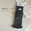 Calcetines Gruesos Nuevos para Niñas, Calcetines Cálidos Tejidos con Bordes Fruncidos, Estilo Coreano para Pantorrilla, Venta al por Mayor