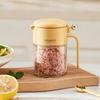 Caja dosificadora de condimentos de presión, tarro de especias para cocina, caja de condimentos sellada con tapa de control de sal, caja de almacenamiento de azúcar para mantener la frescura