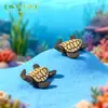 Micropaisaje de musgo carnoso para pecera, adornos paisajísticos, tortuga pequeña, accesorios de decoración DIY, pequeños adornos de resina