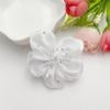 Rede Coreana Estampada Diamante Costurada à Mão Flor de Cinco Pétalas Flor de Pérola Laço Acessório de Cabeça DIY Bolsas, Sapatos, Meias e Acessórios de Vestuário