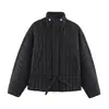 Nueva ropa de otoño e invierno para mujer, popular chaqueta de algodón con cuello alto de comercio exterior transfronterizo europeo y americano al por mayor