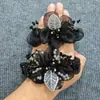 Goma de Pelo de Malla de Lujo Ligero para Mujer, Accesorio Elegante de Gama Alta para el Cabello, Cuerda para Coleta, Banda Elástica para el Cabello para Mujer