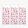 Etiqueta Adhesiva Transparente Personalizada con Logo de Pegamento de Colores Dibujo Animado Lindo Pegatina Estéreo de PVC Pegamento 3m
