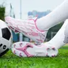 Fábrica de Origem de Quanzhou Atacado Chuteiras de Futebol Infantis Unissex Sapatos de Futebol Esportivos Sapatos de Treinamento para Partidas de Futebol de Alunos do Ensino Fundamental