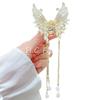 Clip de Garra de Borla de Mariposa de Perla de Diamante Hueco de Fairy Hollow Verano Horquilla de Metal para el Cabello para Mujer Parte Posterior de la Cabeza Recogido Horquilla Clip para Agarrar el Cabello