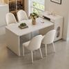 Mesa de Isla Yaban Mesa de Comedor y Silla Retráctil Moderna Simple para el Hogar Mesa de Comedor para Apartamento Pequeño Balcón Mesa de Té Lujo Ligero Mesa de Té