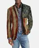 Blazer de comercio exterior a medida de un solo botón con dos botones y bolsillo grande para hombre, chaqueta de traje casual a cuadros de corte ajustado