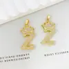 Colgante Amazon Transfronterizo Más Vendido Corona Letra Collar Colgante de Moda y Versátil Cadena Diaria para Clavícula Accesorios para Mujer
