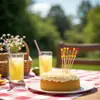 Brochetas desechables para frutas, brochetas de bambú, brochetas para flores, palillos de dientes decorativos, brochetas para cócteles, brochetas para sándwiches, brochetas para frutas confitadas