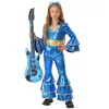 Discoteca Infantil 70s Pantalones de Campana Disco Set para Niños y Niñas Disfraces de Halloween para Actuaciones Halloween