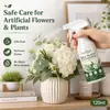 KineShineX Limpiador de Plantas de Seda, Spray para Cuidado de Superficies de Flores Artificiales y Plantas en Maceta, Elimina Rápidamente el Polvo y las Manchas