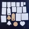 Etiqueta de Ropa de Papel Kraft en Blanco para Marcar DIY Etiqueta de Cartón para Regalo de Ropa Etiqueta de Marca Etiqueta de Ropa Personalizada Transfronteriza