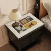 Toalha de Mesa de Couro à Prova de Poeira, Impermeável e Resistente ao Calor, de Alta Qualidade, Estilo Vintage, para Mesa de Cabeceira, Protetor de Mesa Cross-Border Amazon