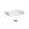 Huisi Caja de Almacenamiento Transparente Caja Rectangular para Guardar Snacks Cesta para Guardar Artículos Varios de Mascotas Estante de Almacenamiento para Cosméticos de Escritorio