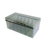 Caja de Almacenamiento Transparente para Pestañas y Cosméticos de Manicura con Diseño de Tapa a Prueba de Polvo Gran Capacidad Elegante Generosa Acrílico Joyería