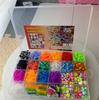 Máquina trenzadora de arcoíris hecha a mano, banda de goma de color DIY, pulsera de 16 colores, traje de pulsera de 24 cuadrículas 1040 de goma