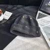 Gorro de Lana Tejido con Estrella para Mujer, Nuevo Estilo Coreano Invierno 2026, Gorro Grueso Cálido para Exteriores que Adelgaza la Cara