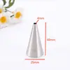 1M 6 Dente Bolo Decorativo Cookie Rose Creme Cozimento DIY Ferramenta 304 Aço Inoxidável Boca Decorativa Coleção Média