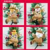 Adorno Colgante de Papá Noel Estilo Americano Muñeco de Tela Decoración para Árbol de Navidad Juguete de Peluche Reno Cross-Border En Stock Dropshipping