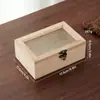 Caixa de Armazenamento de Cartas Manuscritas para Casa com Flor de Begônia Retro Madeira Clássica Queimada Caixa de Madeira à Prova de Poeira para Brincos Anéis Cosméticos