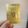 Tarjetas Doradas de Latón en Stock con Cinco Budas, Tarjetas de Cobre, Tarjetas Metálicas de Buda, Varios Tipos de Tarjetas