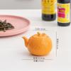 Olla creativa naranja de alto valor, tarro de cerámica para condimentos pequeño estilo japonés, botella para salsa de soya, botella para vinagre, botella para aceite de chile, suministros para hotel