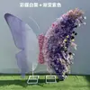 Gran Arreglo Floral de Mariposas Artificiales de Hierro Forjado para Habitaciones Privadas de Hotel, Banquetes, Escaparates de Centros Comerciales y Adornos Decorativos Móviles