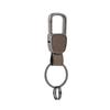Accesorios Personalizados para Llavero de Coche de Cuero Genuino para Hombre Llavero Metálico de Negocios Piel de Vaca Anillo para Llaves Se Puede Personalizar con Muestras