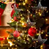 Colgante de Navidad acrílico transparente transfronterizo creativo DIY en blanco etiqueta de decoración redonda para fiesta temática navideña