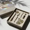 Cajas de Regalo Exquisitas de Alta Gama con Rodillos Metálicos, Kits Personalizados de Cuidado Personal y Salud, Cajas de Empaque Personalizadas para Raspadores de Jade