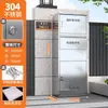 Caja de entrega a domicilio exterior de acero inoxidable, gabinete de almacenamiento de paquetes antirrobo para la entrada, caja de recogida privada montada en la pared para villas