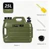 Balde de Água Espesso para Exterior, Barril de Armazenamento de Água de Grande Capacidade para Camping de Carro, Tanque de Água Pura para Acampamento Doméstico com Torneira para Água Potável