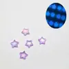 Celebridad de Internet Arte de Uñas Joyería Luminosa Estrellas Luna Estrella de Cinco Puntas Hielo Fluorescente Transparente Diamante para Uñas Decoración de Cielo Estrellado Accesorios DIY