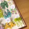 Pendientes de Borlas con Cuentas de Flores Coloridas Estilo Vacaciones de Verano, Dulce Estilo Bosque Nuevo Modelo 2026, Pendientes de Personalidad Frescos y Únicos