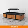 Supermercado Estilo Yonghui Comercial Prateleira de Aço e Madeira para Frutas e Verduras Ilha de Exposição Rack para Loja de Frutas Produtos Frescos Prateleira para Frutas e Verduras