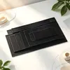 Venta directa de fábrica nuevo posavasos de bar de silicona negro cuadrado rectangular redondo de alta calidad