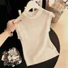 Camisola de Seda Helada Estilo Nuevo Verano 2026 con Calados y Bordes Fruncidos para Mujer