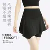 Falda pantalón deportiva de verano para mujer, anti-exposición, adelgazante, que cubre la cadera, falda plisada de tenis línea A, versátil para correr y yoga