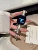 Pulseira de Relógio de Resina e Metal com Cravação de Diamantes de Trevo de Quatro Folhas Adequada para Apple Watch Séries 12/11/10S