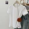 Camiseta de Manga Corta Bordada de Estilo Europeo y Americano para Mujer Verano Estilo Coreano Look Adelgazante Top
