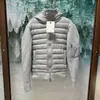 Chaqueta de Algodón para Hombre Marca M Invierno con Capucha Holgada Cálida Retazos Insignia Abrigo de Algodón