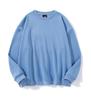 Moletom Amazon Export Temu Gola Redonda 260g para Homens e Mulheres Ombro Caído Sarja Primavera e Outono Camiseta Manga Longa Estilo Harajuku