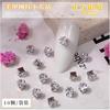 Popular en línea popular uña garra diamante Super Flash gota de agua ojo de caballo joyería de circonita 2023 Nuevo Cristal cuadrado diamante transparente